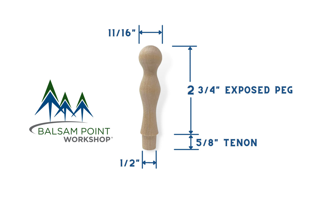 3.5" Birch Coffee Mug Pegs
