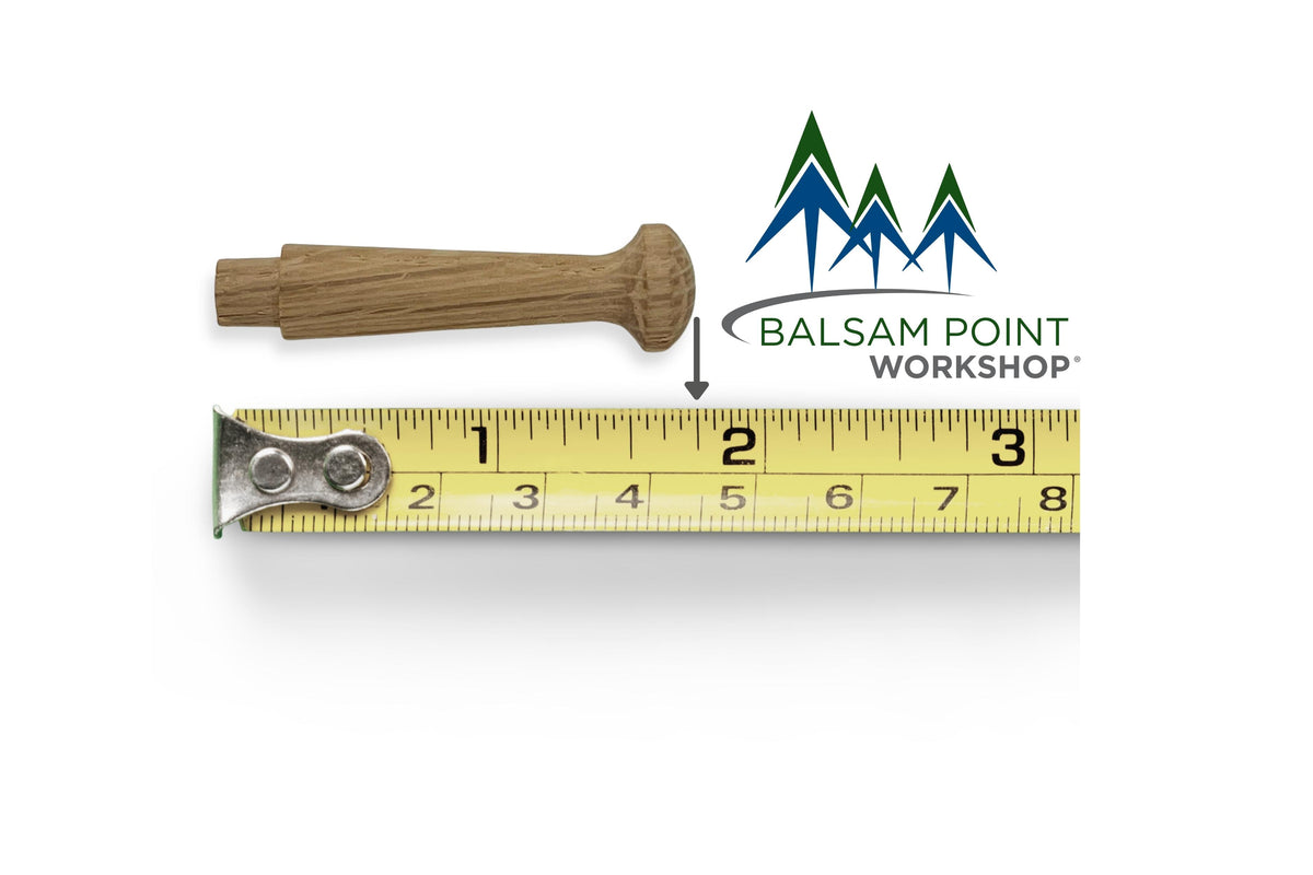 1.75-Inch Oak Small Unfinished Shaker Pegs