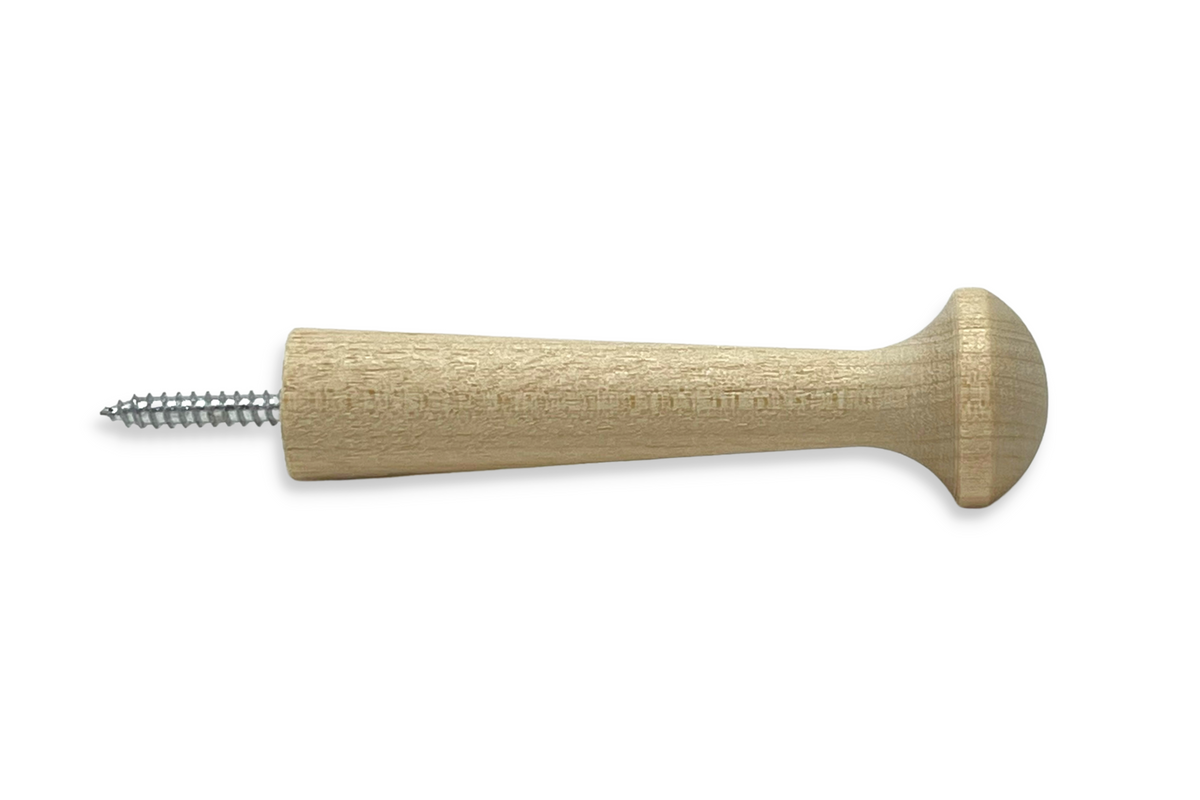 3" Birch Screw-On Shaker Pegs