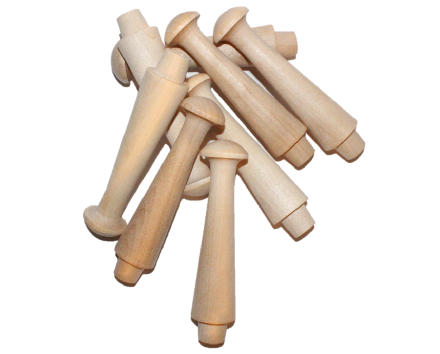 Jumbo Hardwood Shaker Pegs - 4-5/8" Length