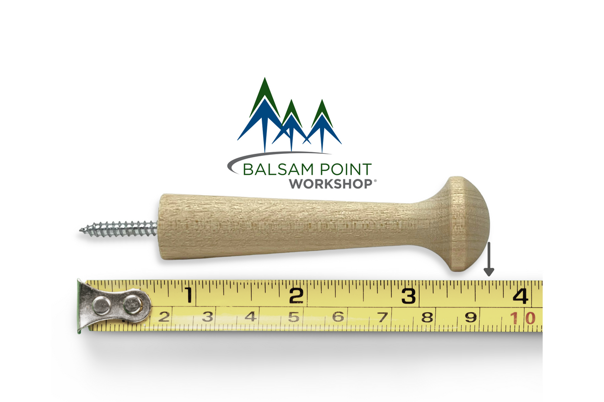 3" Birch Screw-On Shaker Pegs
