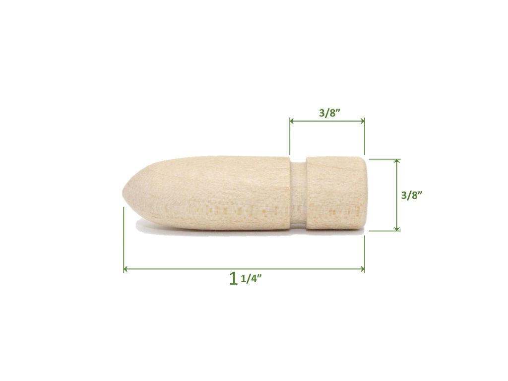 Table and Leaf Alignment Pins - Wood - Length 1.25"