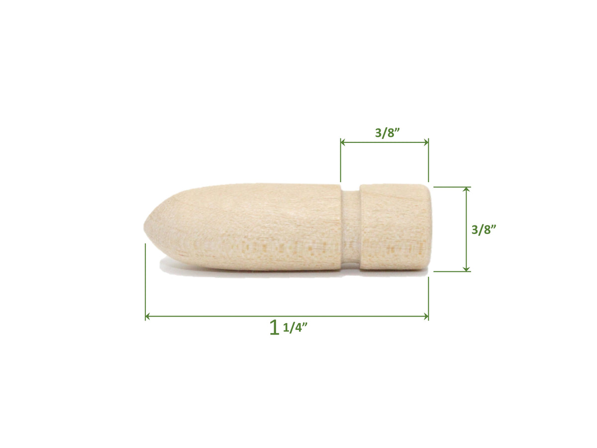 Table and Leaf Alignment Pins - Wood - Length 1.25"