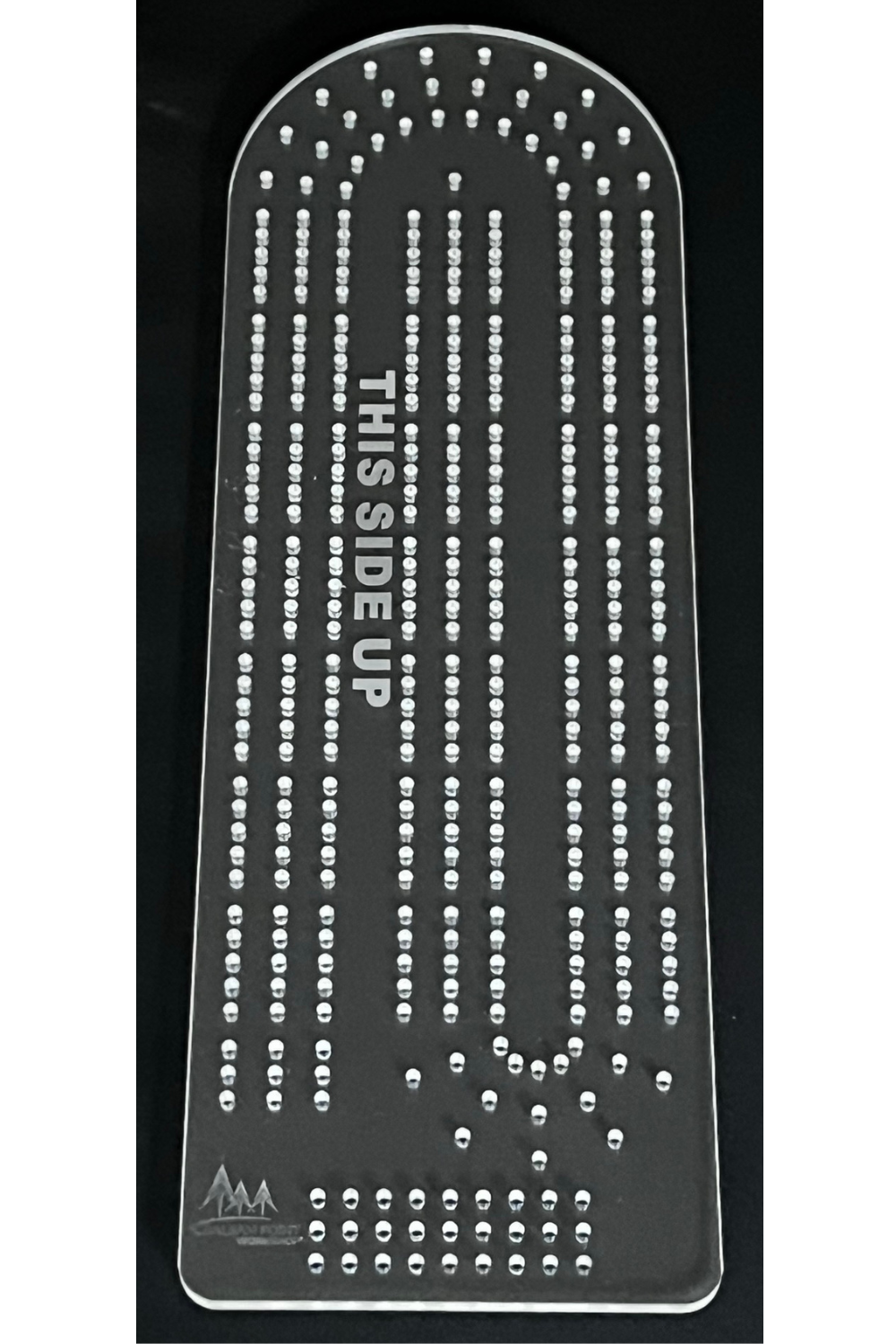 Acrylic Cribbage Board Template - 3 Track - Traditional Shape