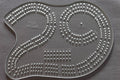 Acrylic Cribbage Board Template - 3 Track - "29" Shape