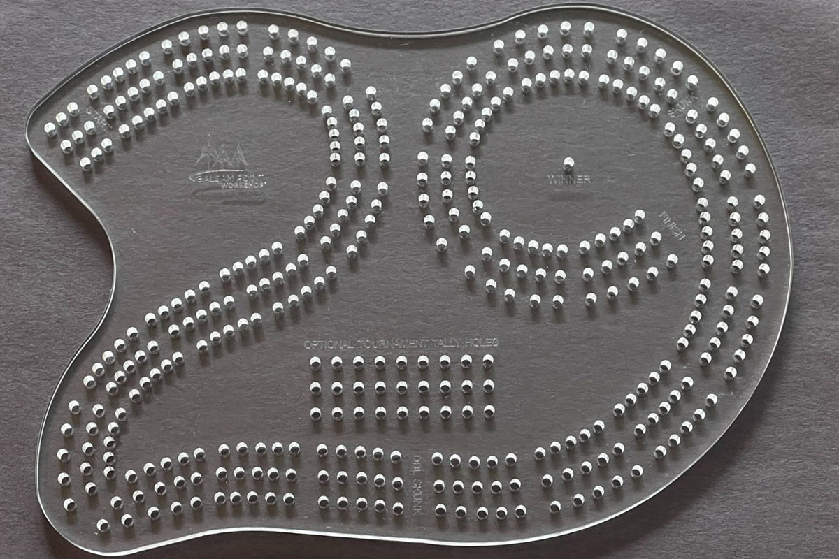 Acrylic Cribbage Board Template - 3 Track - "29" Shape