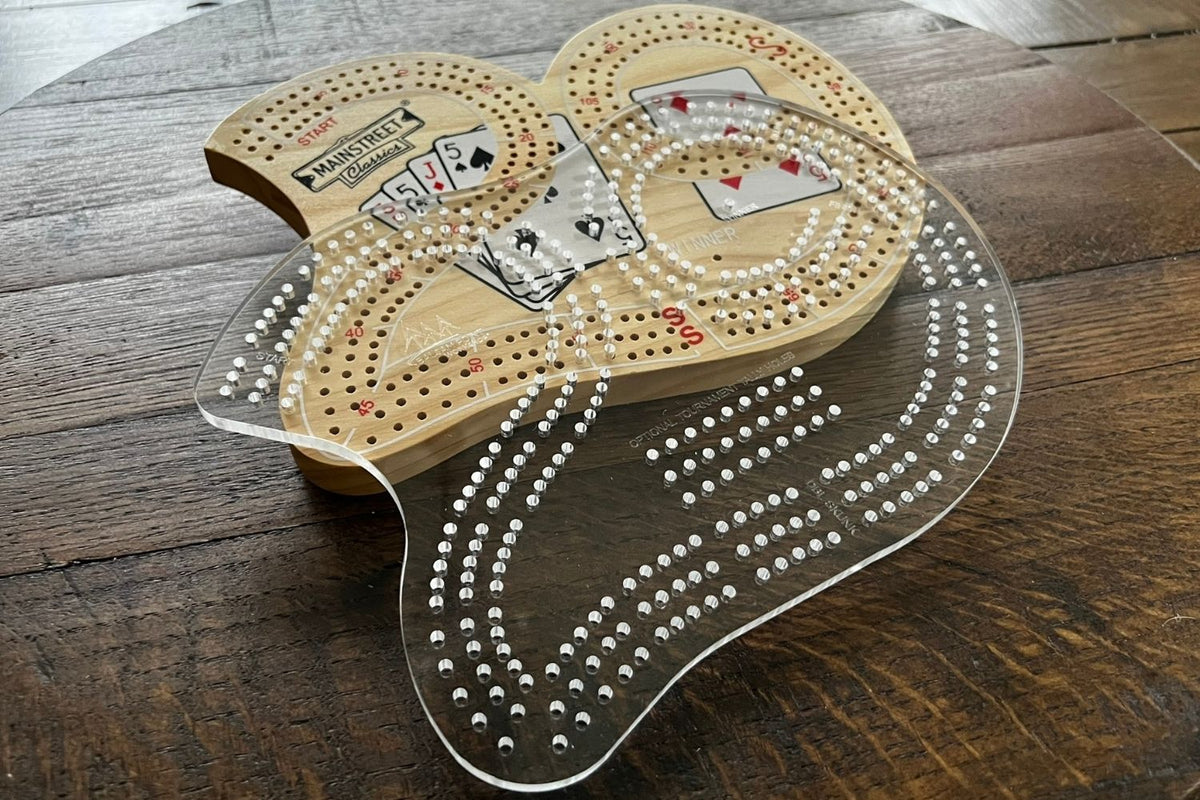 Acrylic Cribbage Board Template - 3 Track - "29" Shape