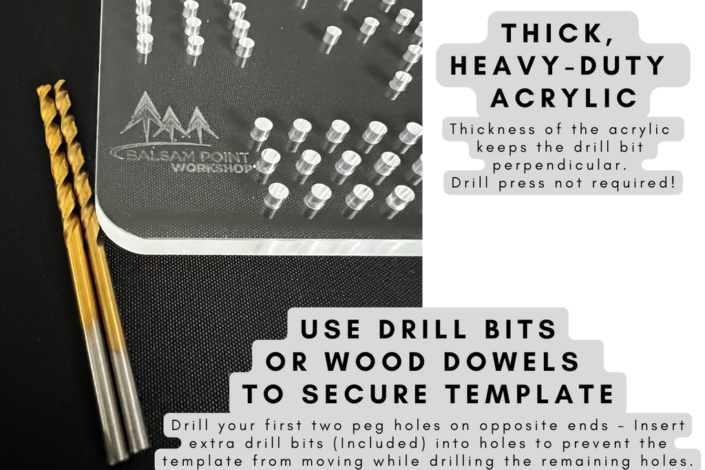 Acrylic Cribbage Board Template - 3 Track - Traditional Shape